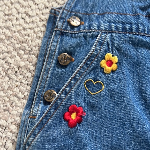 Vintage Minnie Mouse Denim Jumper 6X - Picture 7 of 13